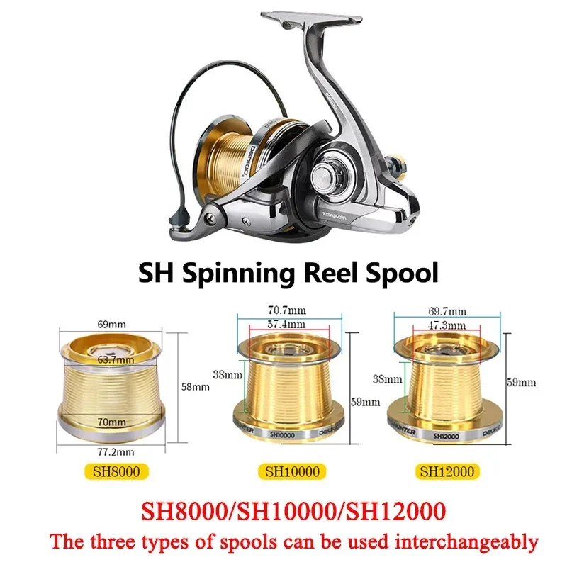 Water Resistance Spinning Reel 8000 10000 12000 Gear Ratio 4.7: 1 Reels Carretilha De Pesca Fishing Reel Bass Pike Fish