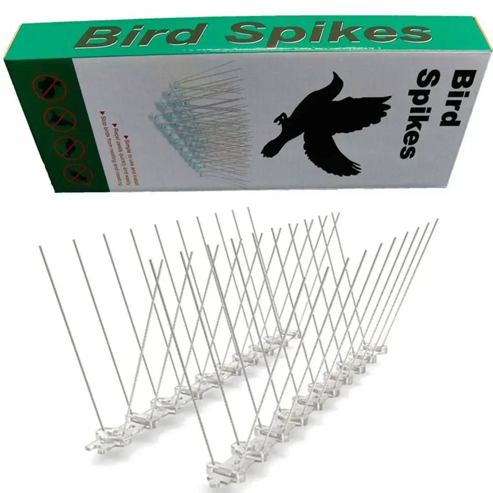 Picos para pájaros de acero inoxidable de 25,6 cm, picos para valla de pared de Metal, disuasor para pájaros, palomas, roedores, suministros para el Control de plagas, repelente