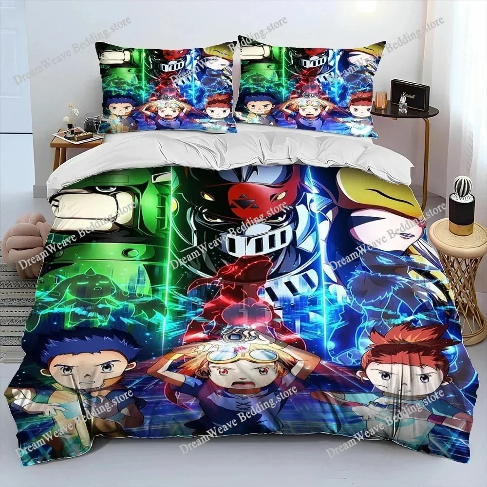3D Printed Anime Digimon Adventure Monster Bedding Set Duvet Cover Bedroom Comforter Single Twin King _Size Quilt Cover741