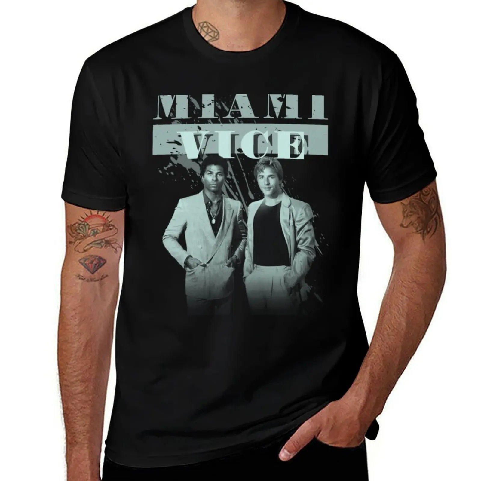 

Miami Vice T-Shirt rapper graphic tees Man t-shirt anime shirt fashion shirts plain black t shirts men