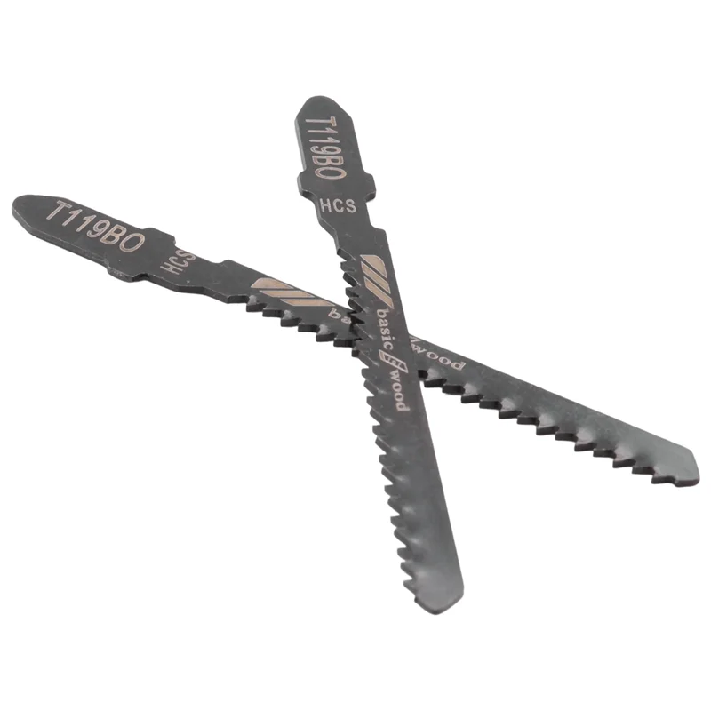 

ABRB-80-Piece T119BO 12 TPI Assorted T-Shank Scrolling Jig Saw Blades Set For Precision Cutting Wood