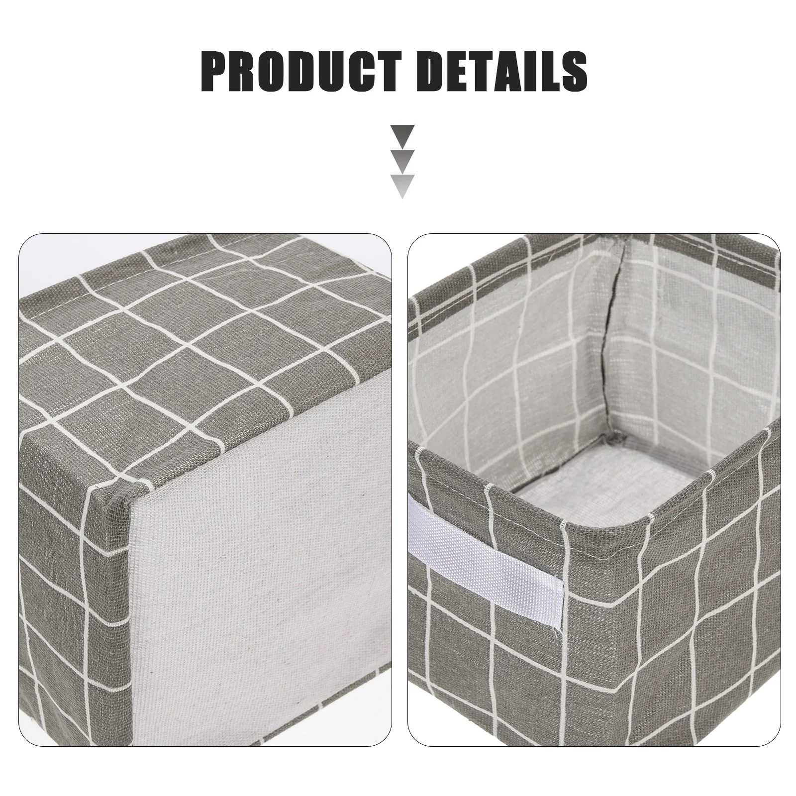 

3Pcs Desktop Storage Basket Foldable Multi- Organizer for Snacks Keys Combs Cosmetics Office Dormitory Cubby