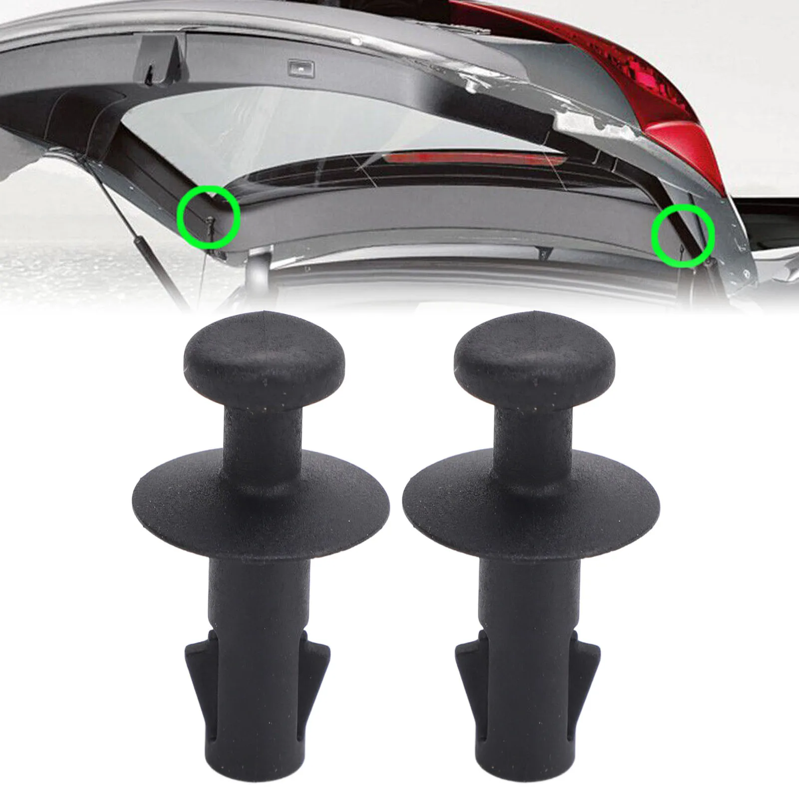 2pcs Parcel Shelf Clip 95129884 Plastic Car Luggage Cover Pivot Clip Replacement For OPEL OKKA X 2013‑2019