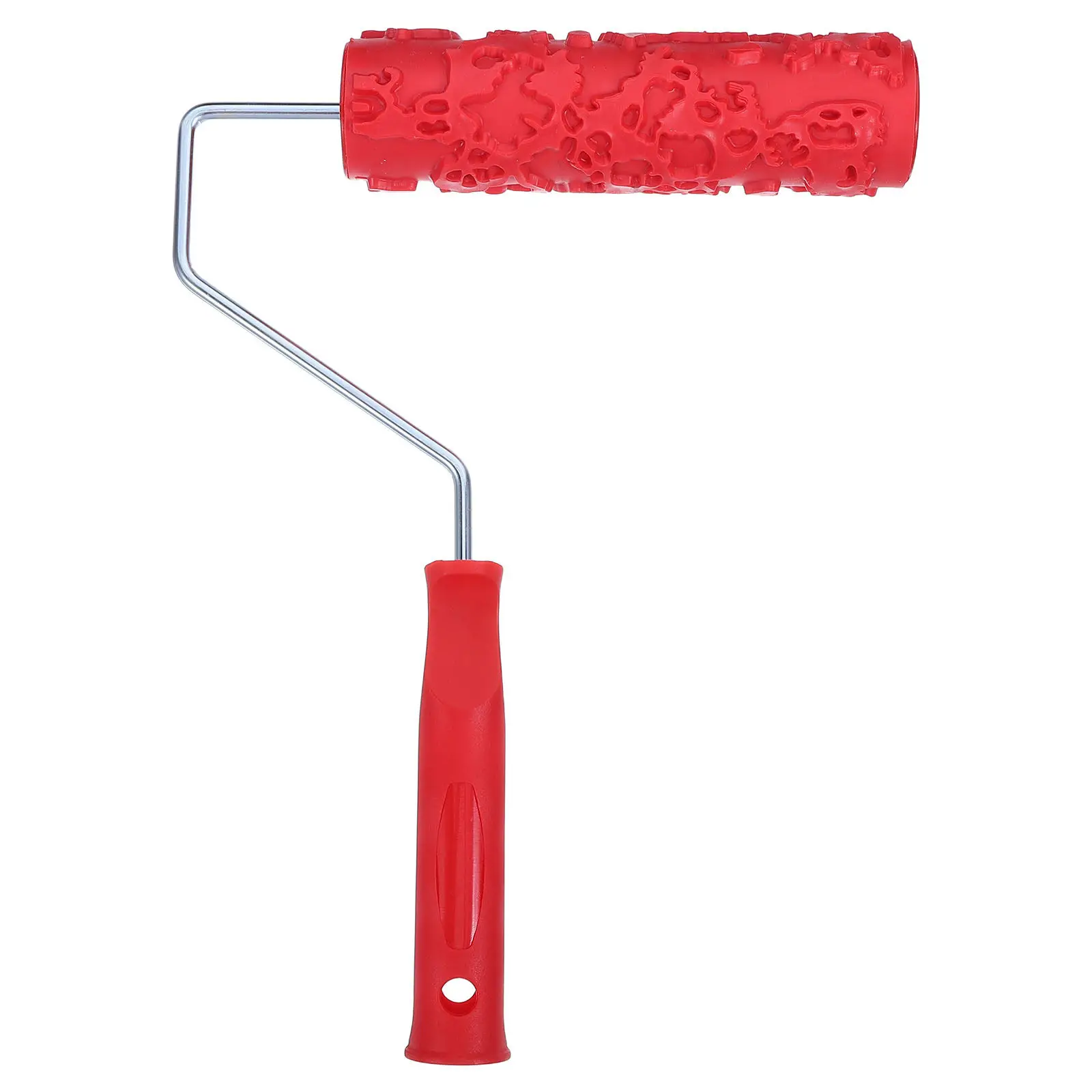 12.6x7.1x2 Inch Decorative Rubber Texture Roller Pattern Embossing Paint Roller for Walls Floors Furniture Patterned Rollers