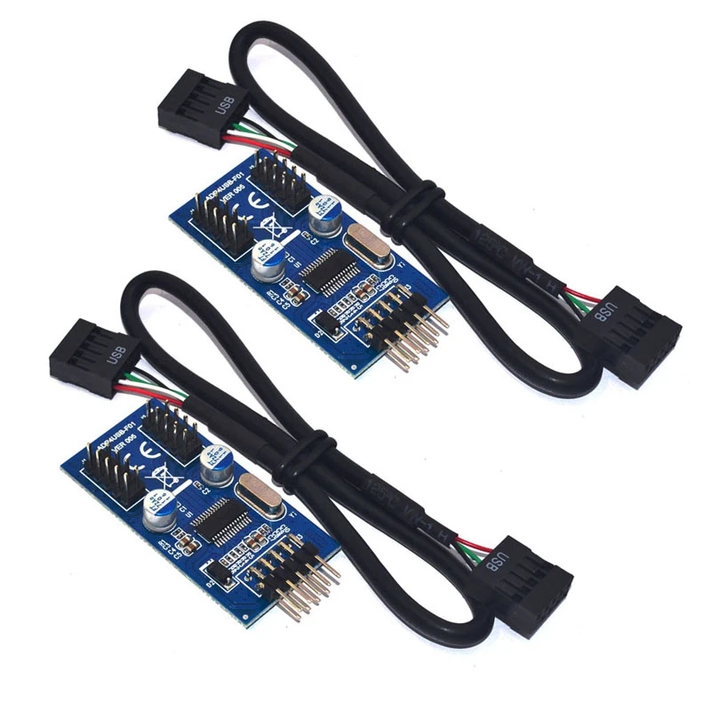 

2 шт., USB-разъем на 2 штекера