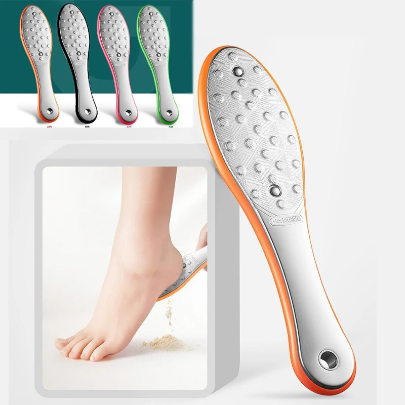 Sdotter-Herramientas de pedicura para el cuidado de los pies, Lima para los pies, raspas para los callos, juegos de removedores para el cuidado de la piel del pie muerto, acero inoxidable, profesional, dos lados