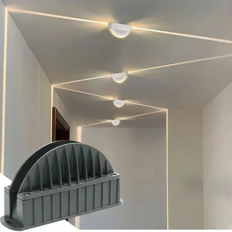 Foco LED para marco de puerta, iluminación interior y exterior, lámpara de pared con haz, lámpara de línea para pasillo, Hotel, luces de pared,