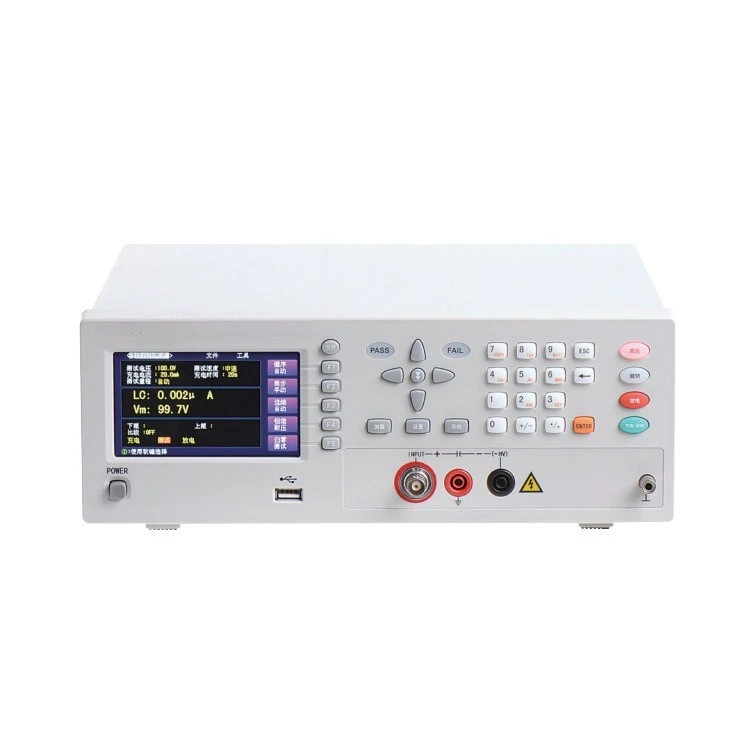 Leakage current/insulation resistance tester, fully functional automated test, measurement and analysis instrument