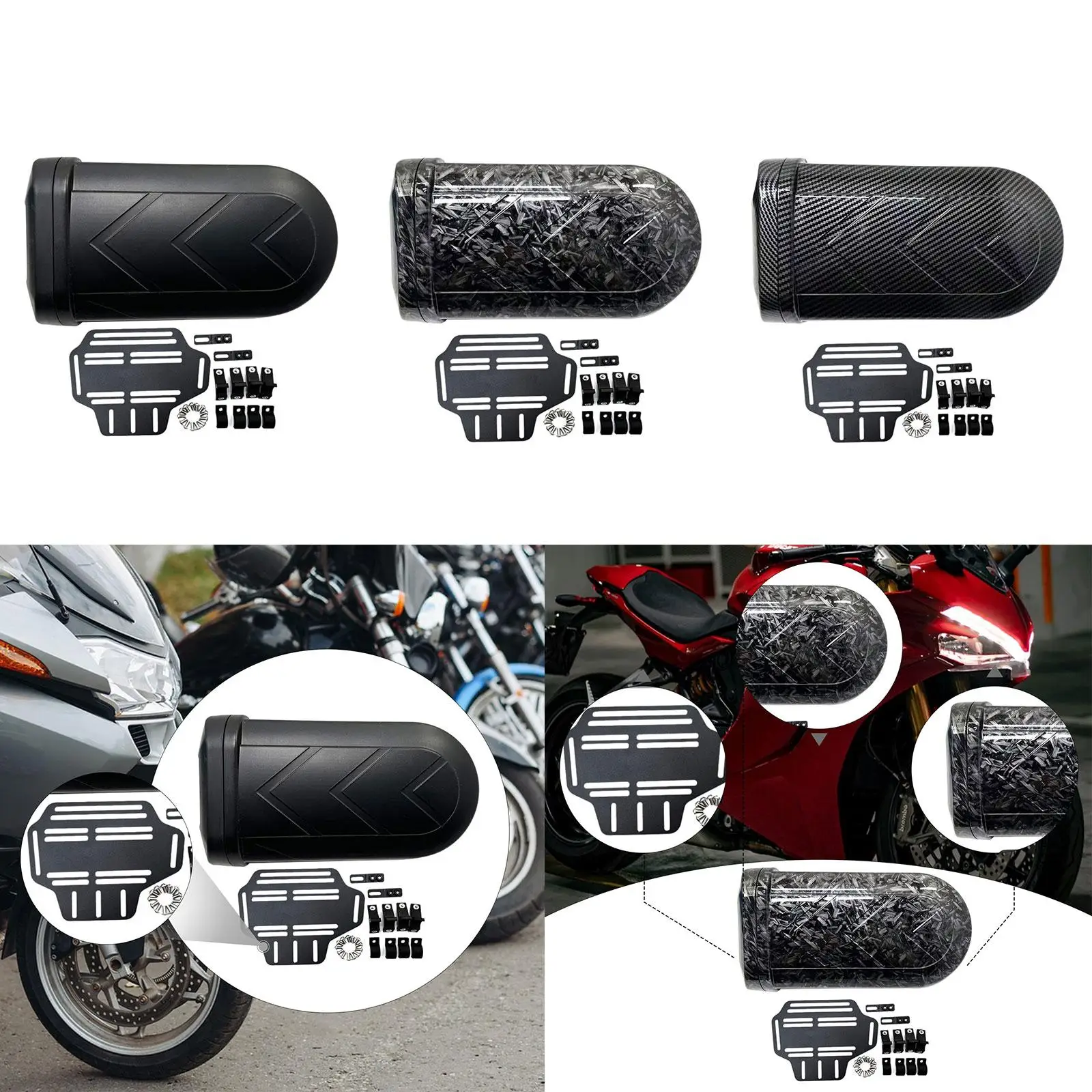 

Motorcycle Side Box Side Case Replacement Universal Waterproof Storage Supplies