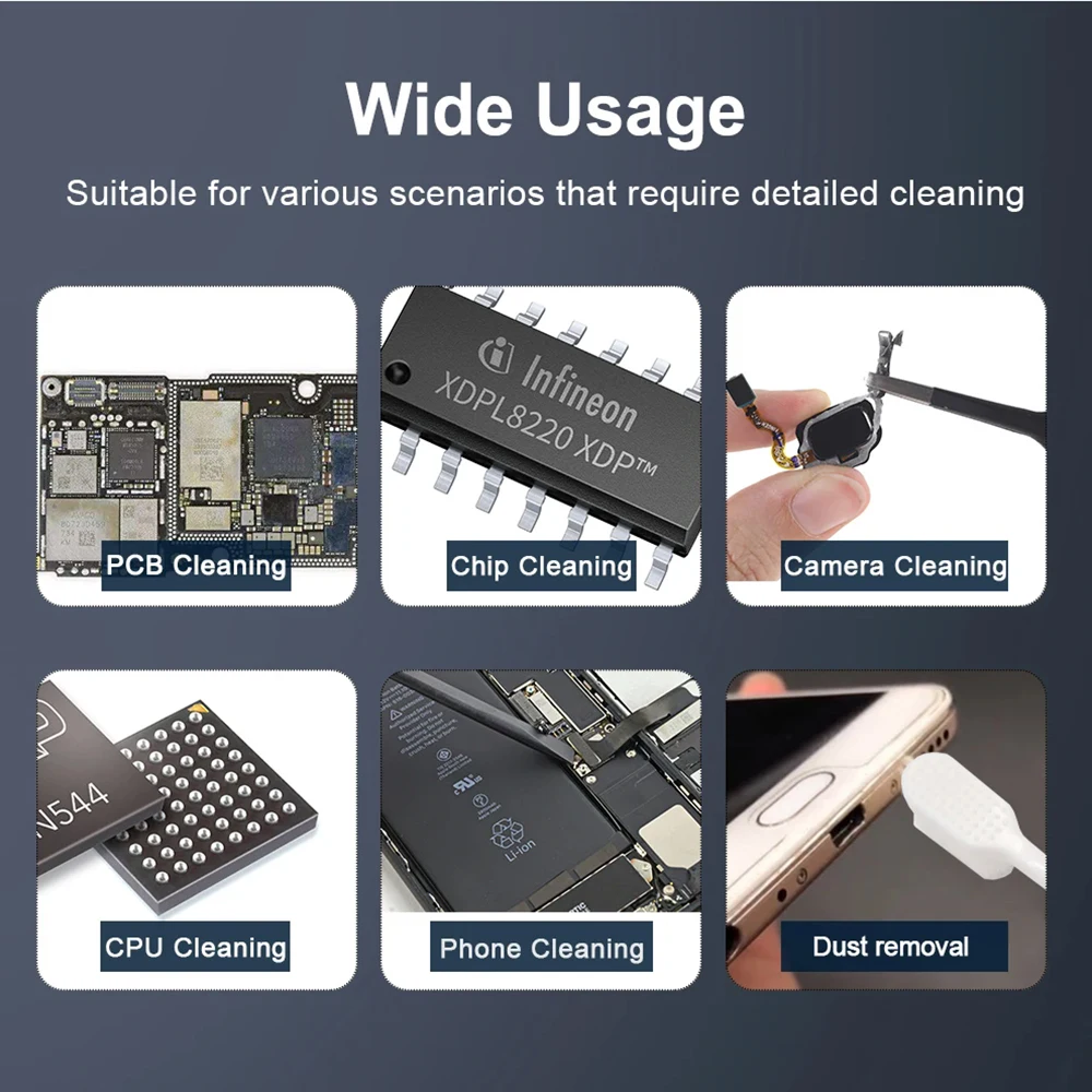 BST-82 PBT الألياف تنظيف تلميع اللوحة الأم IC إزالة الصمغ تنظيف فرشاة للدائرة IC PCB بغا الهاتف أداة إصلاح الكهربائية