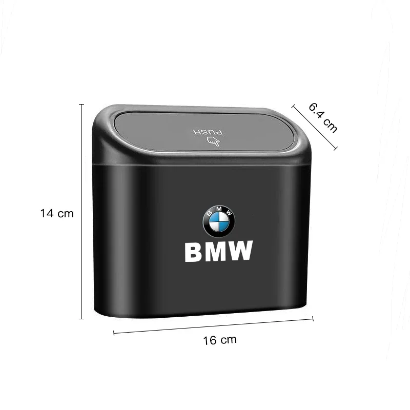 Car Trash Bin Storage Box Hanging Trash Interior Accessories For BMW Series i3 i4 G07 G06 G05 G02 G01 F48 F39 G42 G30 G20 G26