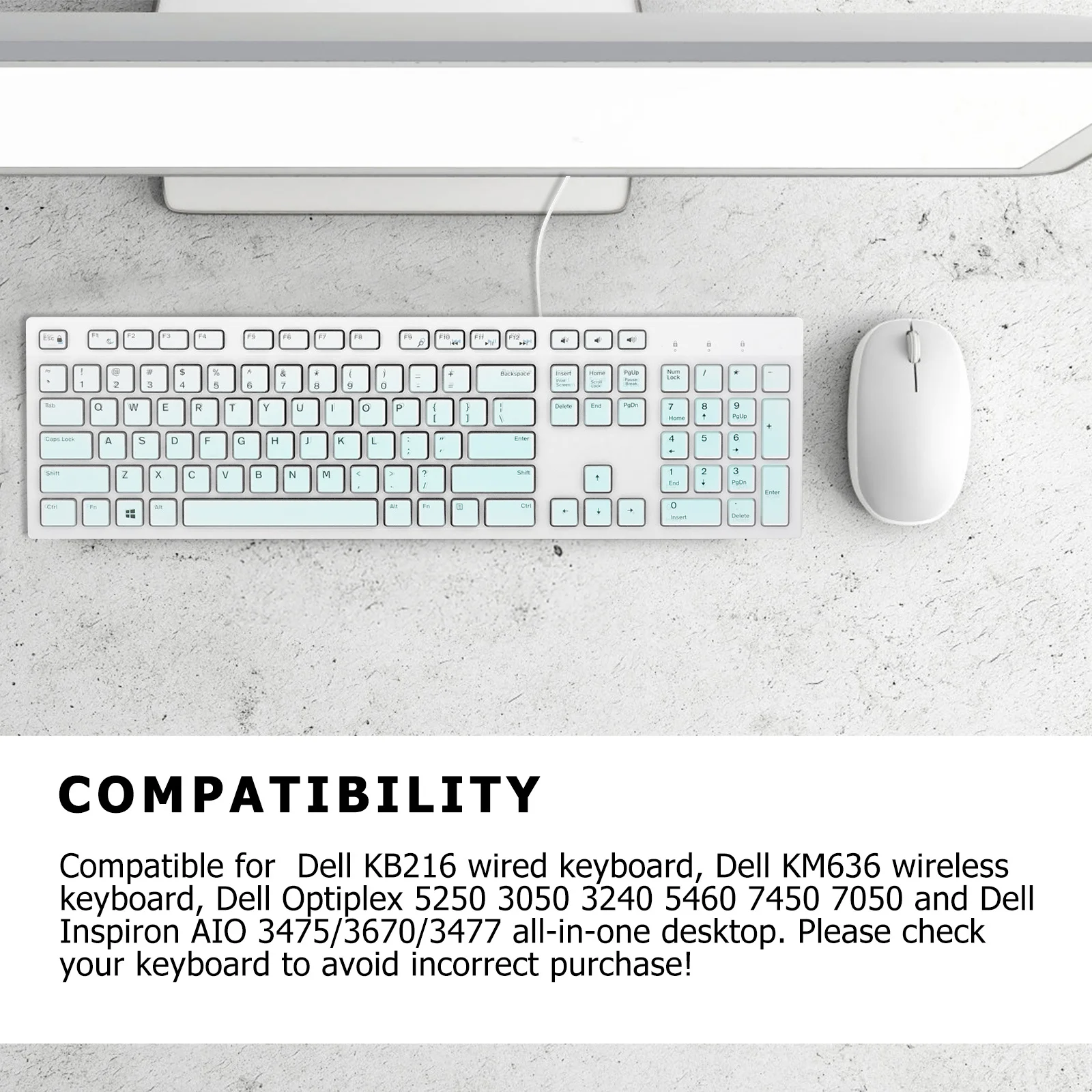 

1Pcs Silicone Keyboard Protective Cover Ultra-Thin Waterproof Dustproof Keyboard Protector Compatible Kb216 Km636 Wireless