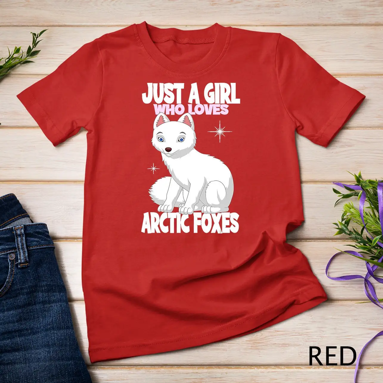 Just A Girl Who Loves Arctic Foxes I Kids Fox T Shirt Sweat