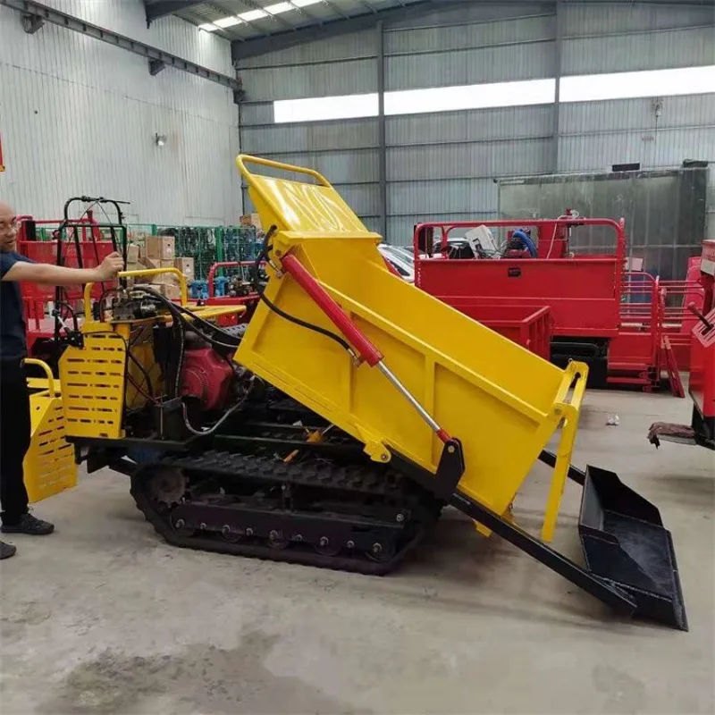 

Self-shoveling and self-unloading crawler truck, self-loading crawler truck, mountain climbing crawler handling