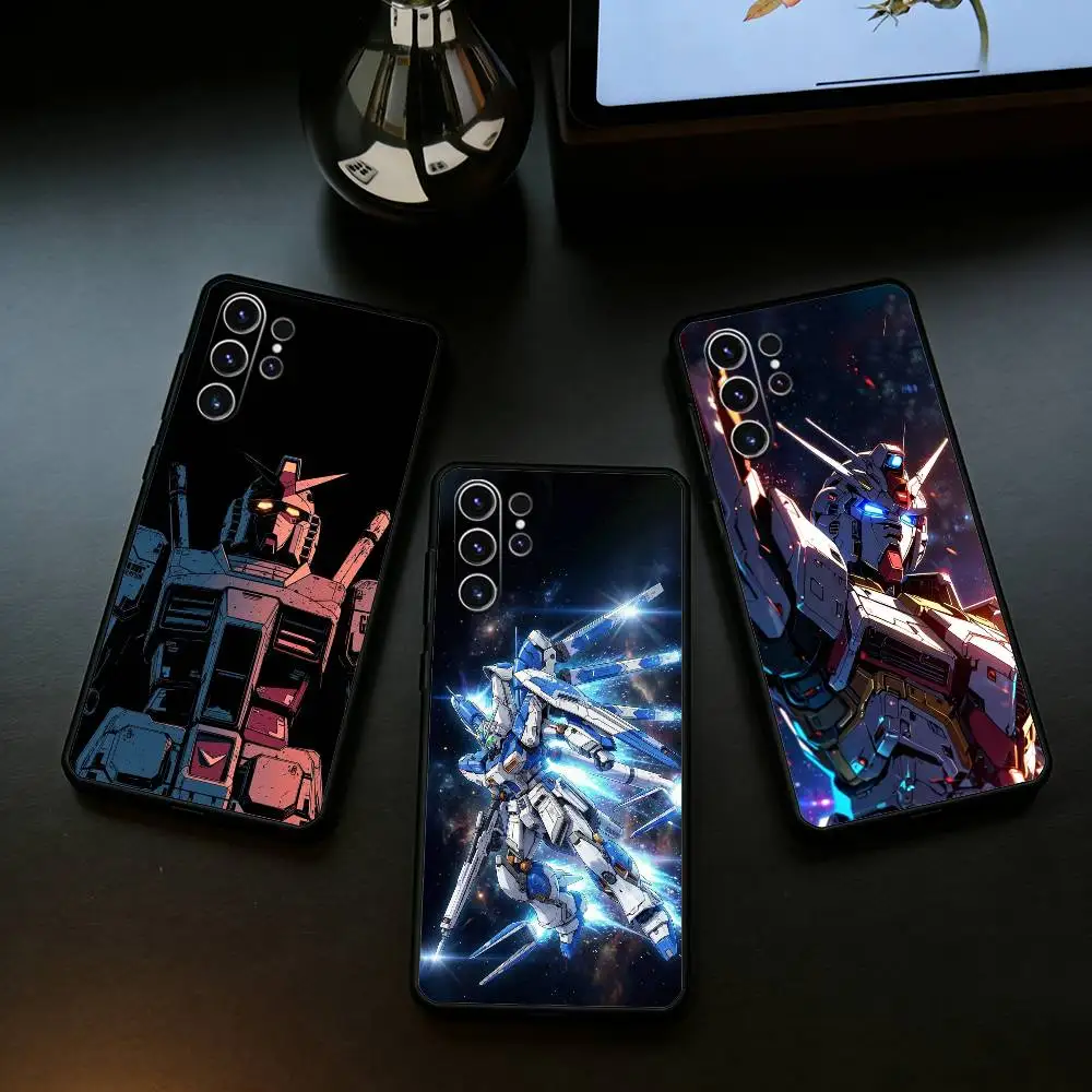 Anime-Gundam Phone Case For Samsung S26,S25,S24,S23,S22,S21,S20,S30,Ultra,Plus,Fe,Note,5G Black Cover