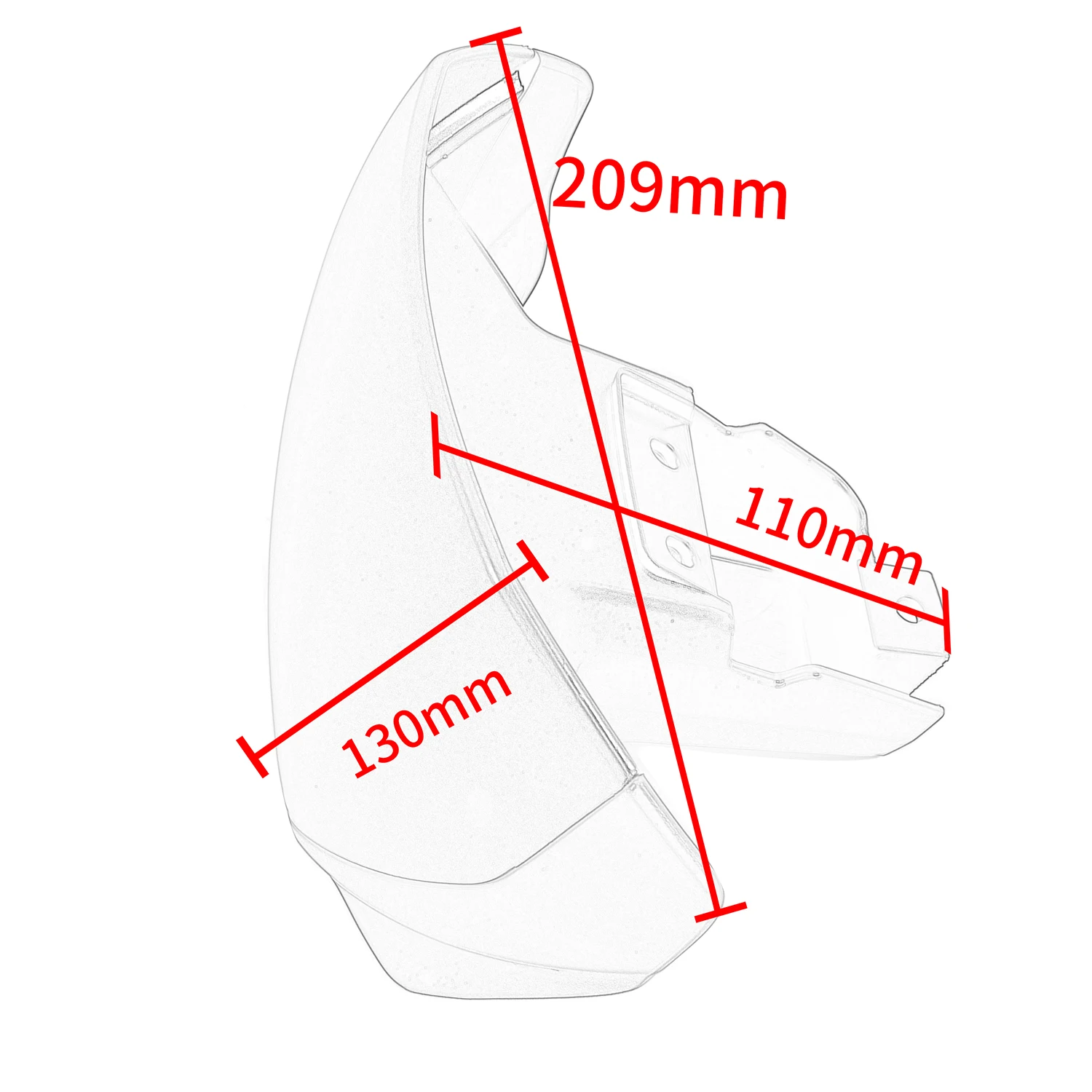 Motorcycle  Windscreen Fly Screen Headlight Windsield Wind Air Flow Deflector Visor For Triumph Trident 660 2021 2022 2023