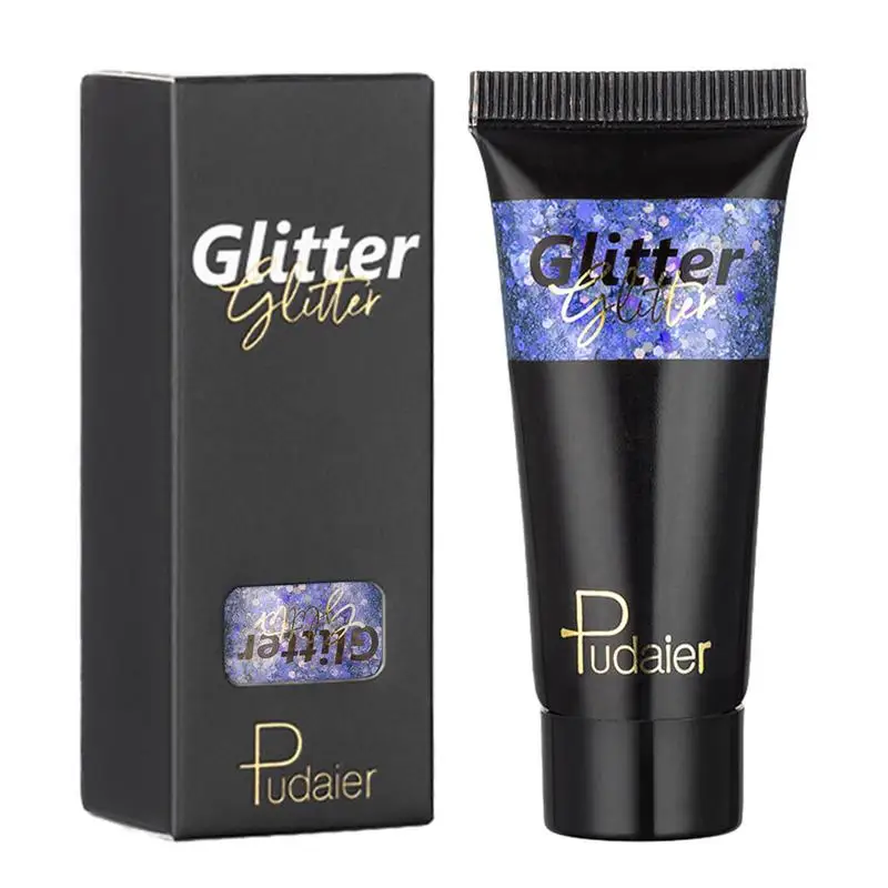 Glitter Pailletten Gel Crème Voor Gezicht Lichaam Lip Oog Nagel Diy Shinning Schaduw Shimmer Gel Kleurrijke Pailletten Podium Blijvende Make-Up