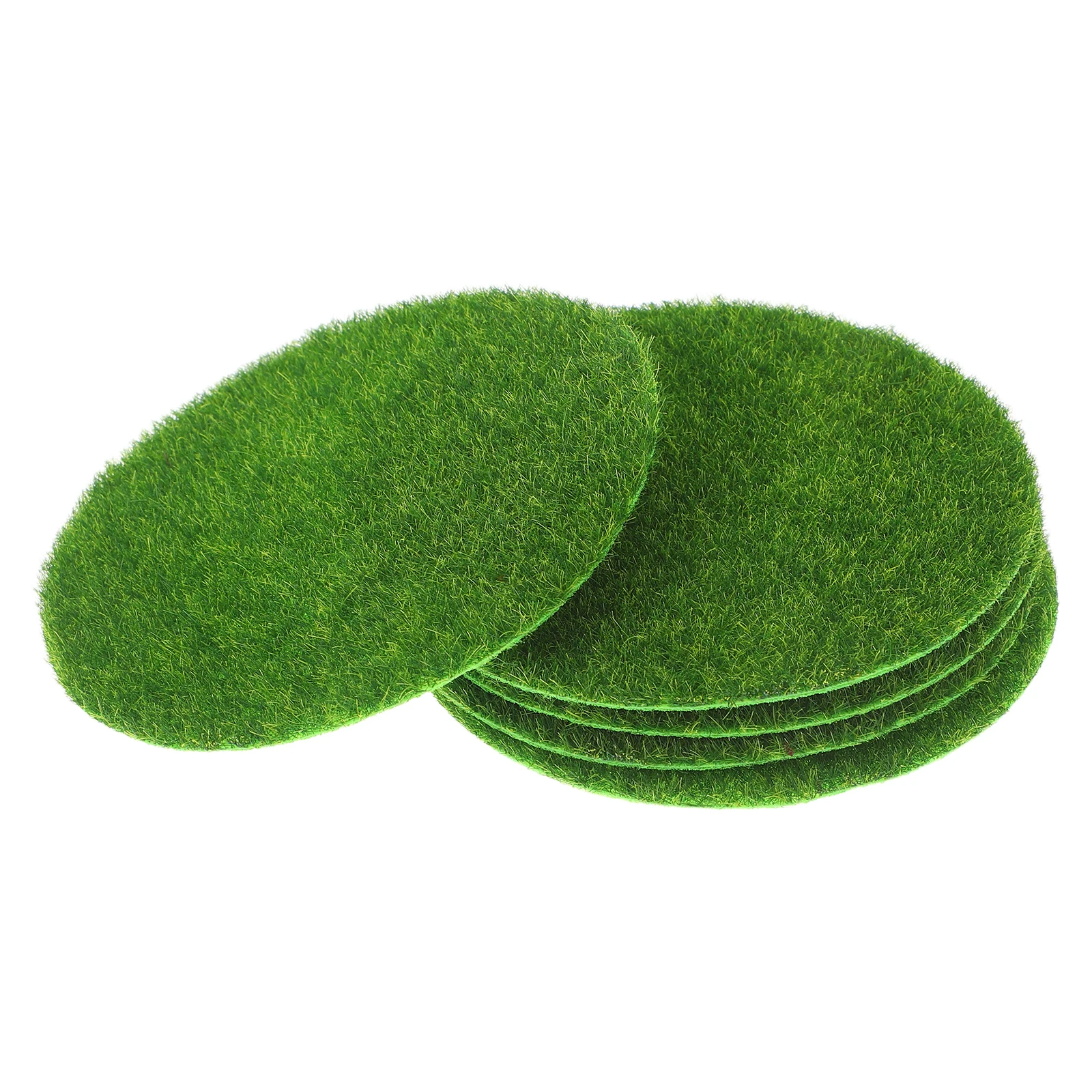 

5Pcs Artificial Moss Round Realistic Green Micro Landscape Indoor Plants Succulent Bonsai Garden Craft Decoration