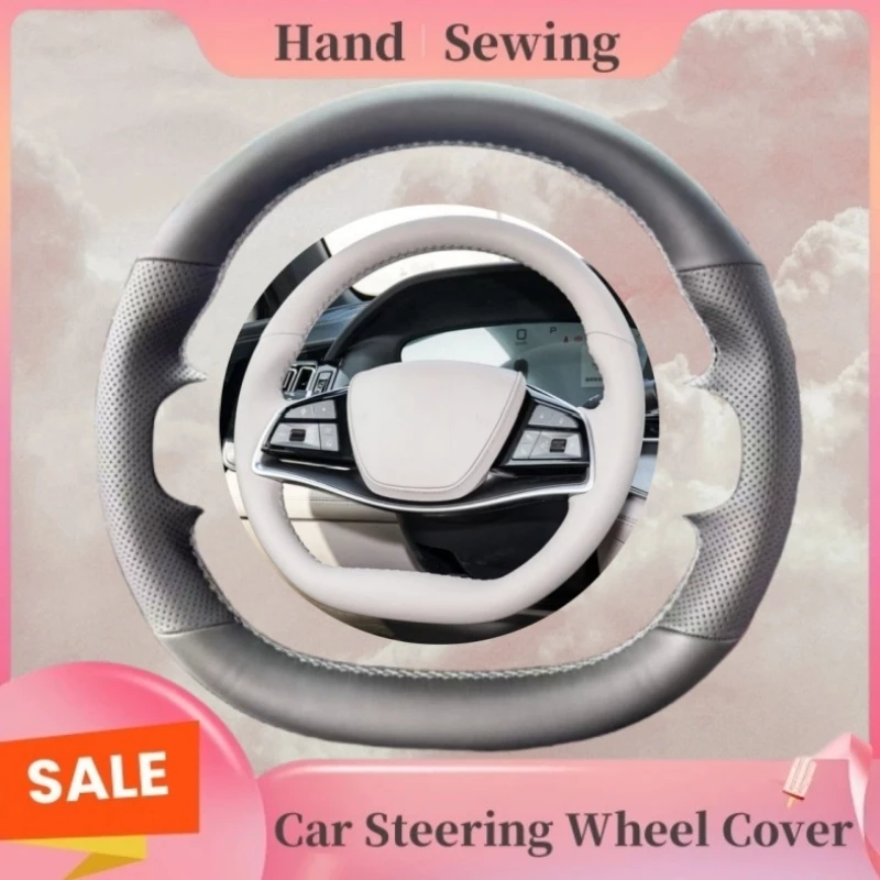 

Anti-slip Genuine Leather Protect The Original Leather From Wear And Tear Steering Wheel Cover For BYD TANG EV DM-i 2021-2024