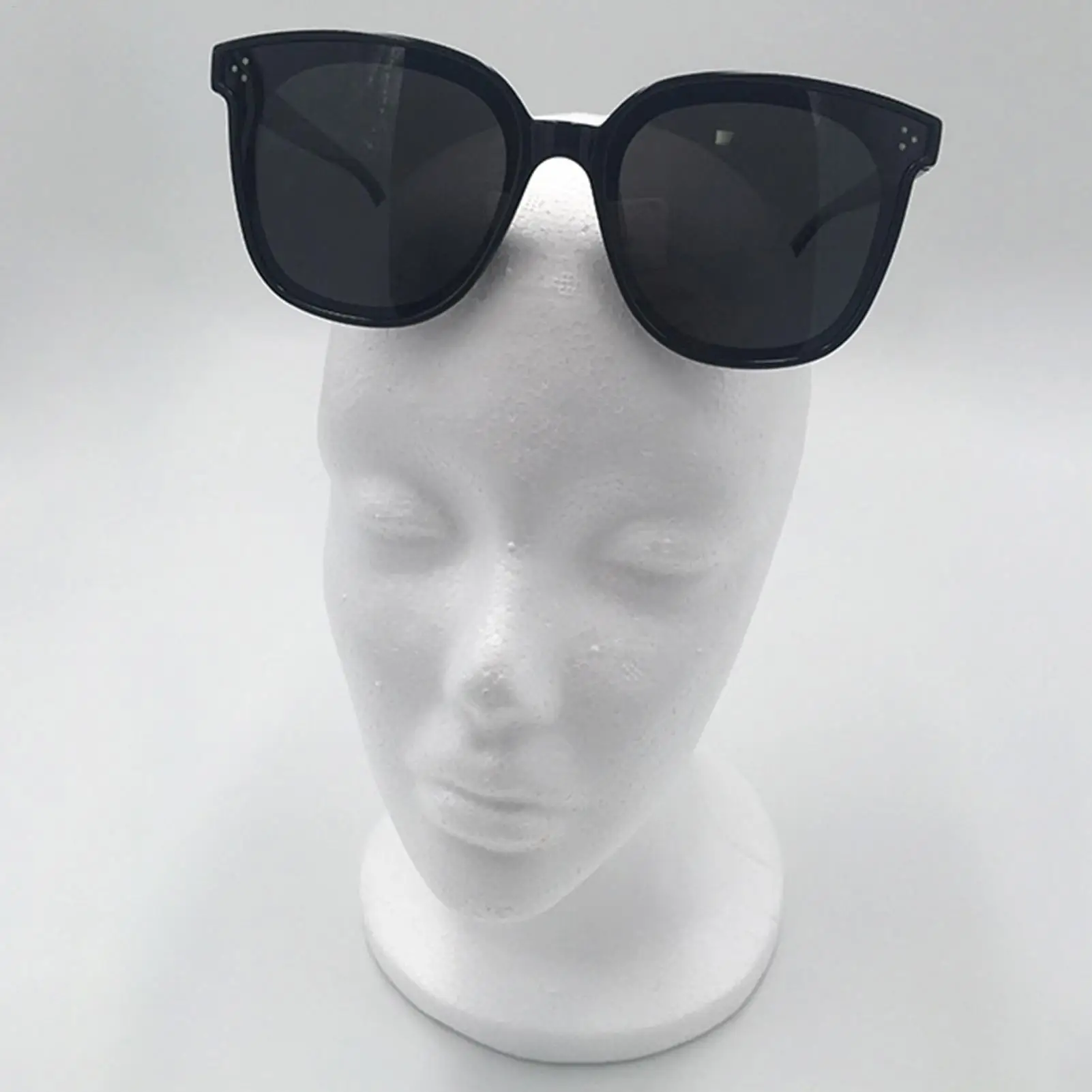Foam Head Mannequin Manikin Model Display Props easy to use for Arts Hairpieces Headphones Beauty Salon Hairdressing Crafts Hall