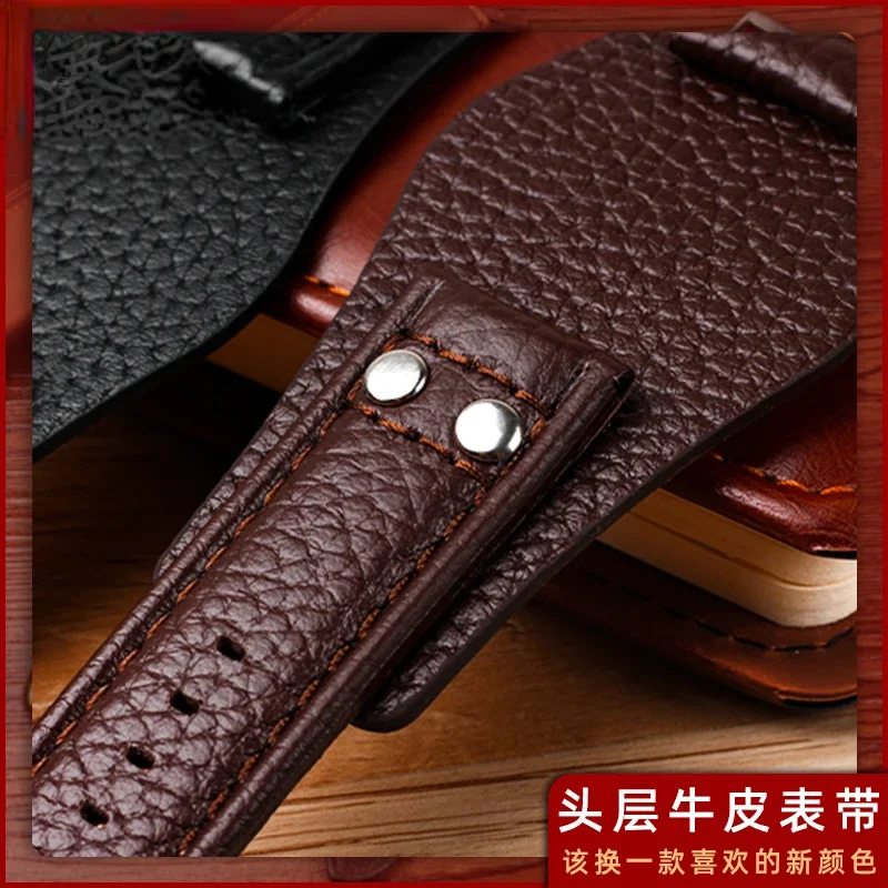 Genuine Leather Watch Band for Fossil Ch3051 Ch2564 Ch2565 Ch2891 Tray Soft Comfortable Men\'s Watch Band Accessories 22mm