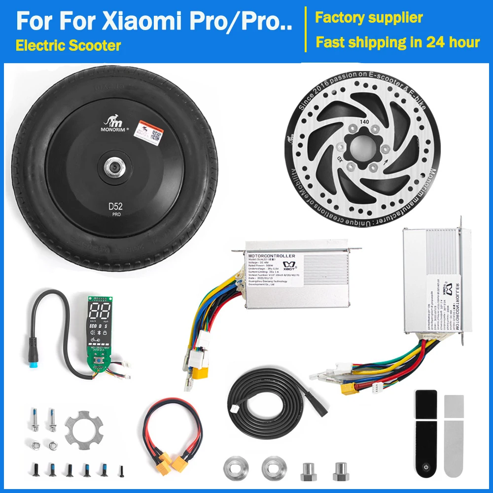 Monorim Dual52 PRO 1000W 48V High Power Motor use Baisc on U5 Kit Upgraded For Xiaomi Pro/Pro2 E- Scooter Replacement Parts