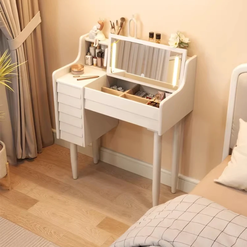 

Vintage Bedroom Dressing Table Cosmetics Storage Modern Makeup Dressing Table Beauty Luxury Mesa De Maquillaje Trendy Furniture