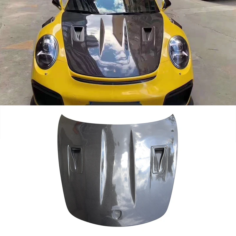 

Dry Carbon Fiber GT2RS Hood For GT3 911 991
