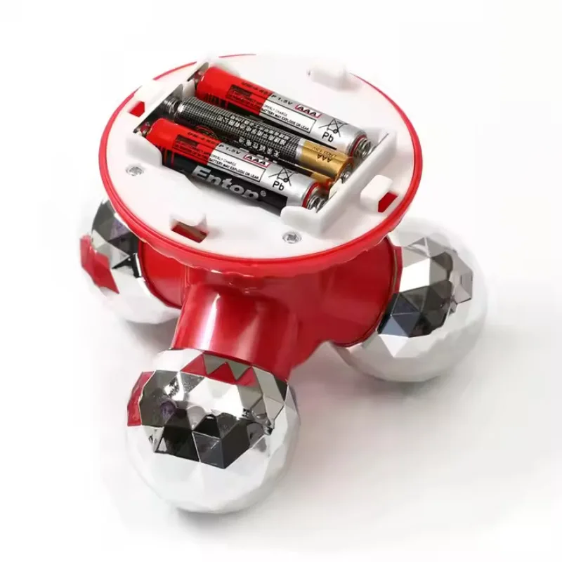 Nuevo Masajeador vibratorio de mano 4 en 1 con 3 cabezales de masaje para amasar para automasaje, relajación o tensión muscular, Mini masajeador