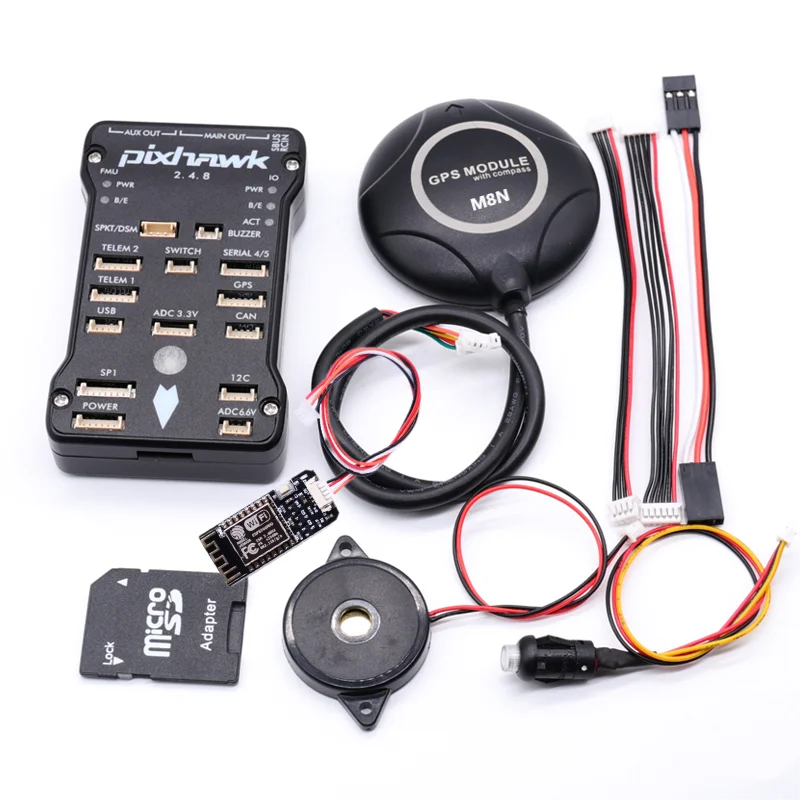 Pixhawk WIFI V1.0 2.0 3.0 PX4 PIX 2.4.8 32 Bit Flight Controller Autopilot with 4G SD Safety Switch Buzzer