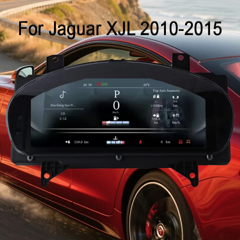 Digital Instrument Cluster For Jaguar XJ XJL 2010-2015 Speedometer,Dashboard,Cockpit Virtual Instrument 12.3'' Full LCD CarPlay