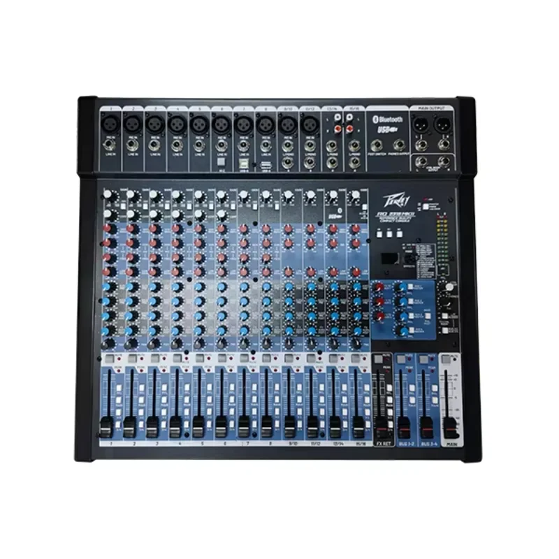 Peavey Professional Mixer Console 16 Channels Audio Mixer Complete Professional Sound System