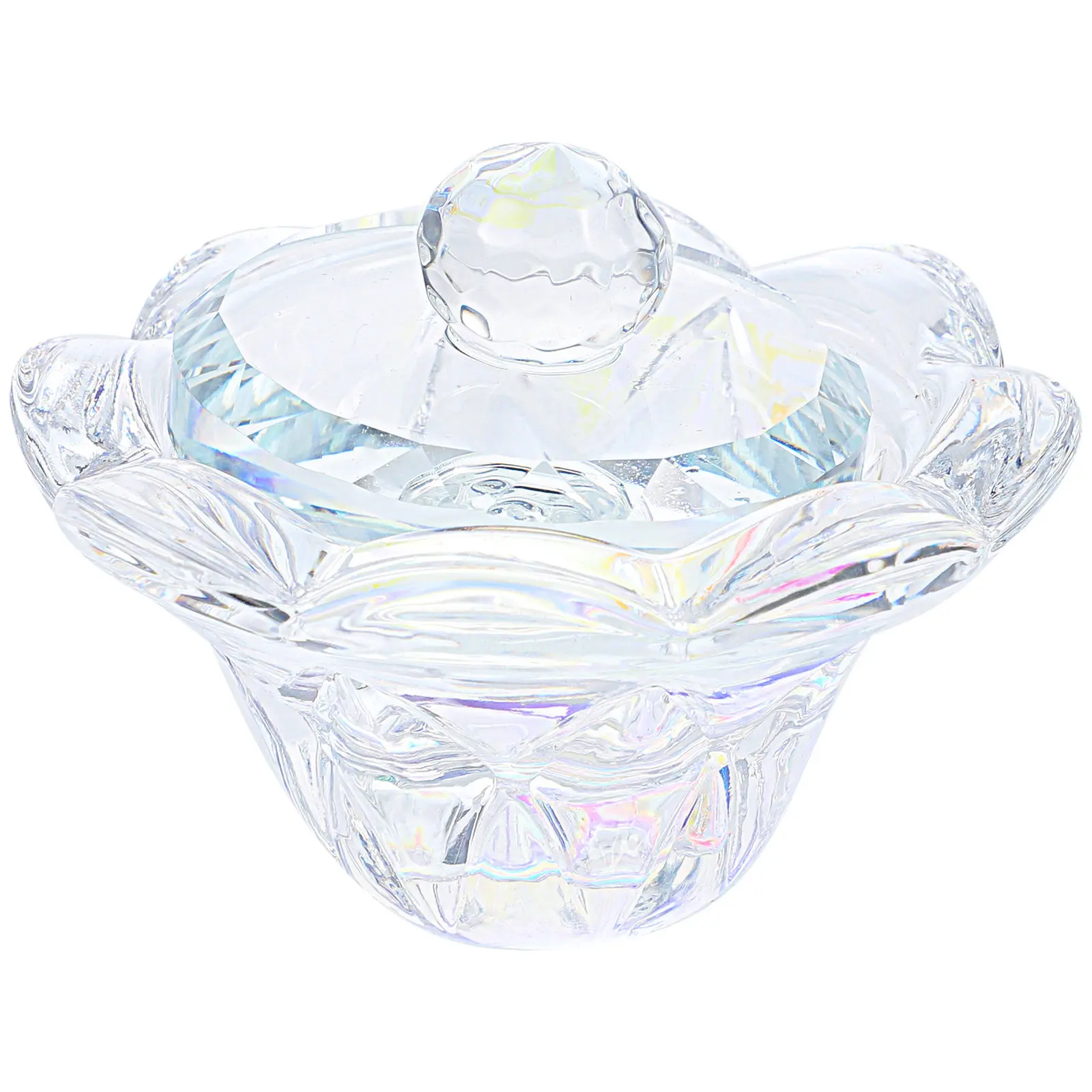 

1Pcs Nail Crystal Cup High Quality Irregular Manicures Liquid Powder Mixing Container Ideal for Nail Art Salon