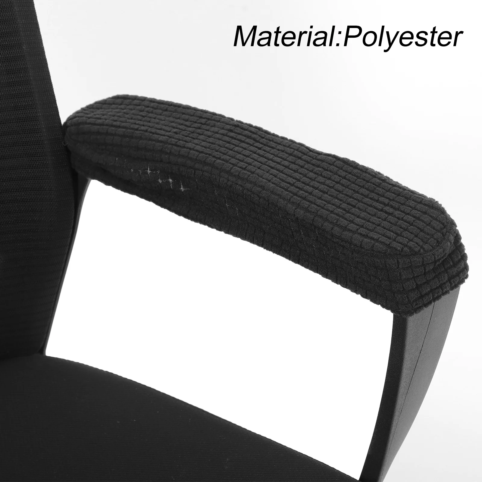 

2Pcs Fabric Armrest Covers Comfortable Stretchy Detachable Chair Arm Rest Sleeves Office Chair Armrest Cushion Pads