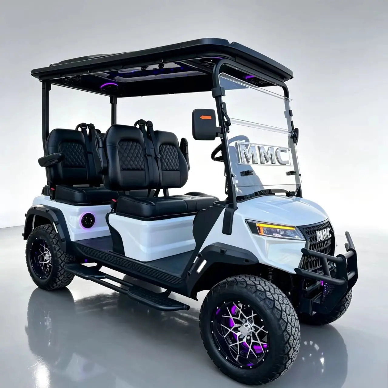 2026 New MMC Brand off-road tires aluminum alloy frame CE 48/60/72V Electric Golf Cart 2/8 Seat Electric Golf Buggy Cart