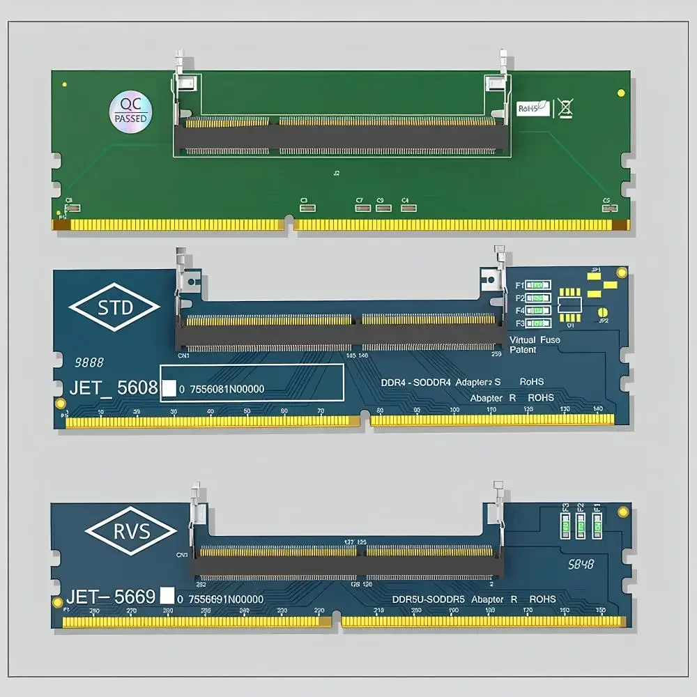 4-Layered PCB Design SO-DIMM to DIMM Adapter Better Protection 240pin 288pin Laptop to Desktop PC Adapter Upgraded Version