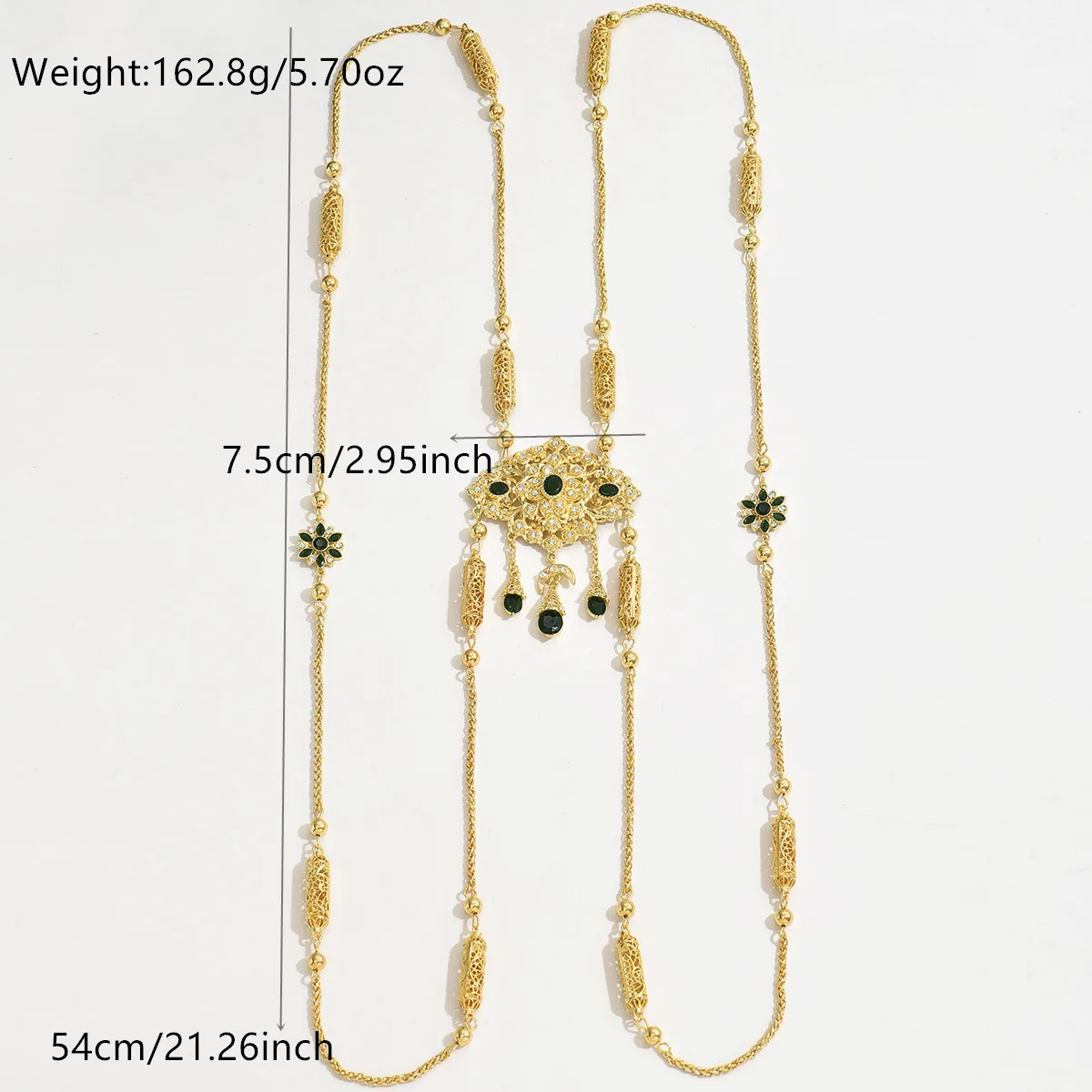 Fashion Classic Morocco Jewelry Bride Shoulder Chain For Women Gold Color Arabic Caftan Abaya Chest Decoration Braces Body Chain image 6
