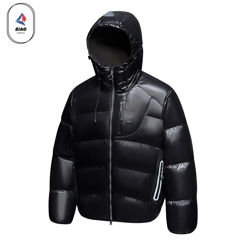 

EIAO High Luxury Down Jacket Men Women Winter 2025 Travel Portable Lightweight White Duck Down Coat Snow Warm Short Soft Puffer