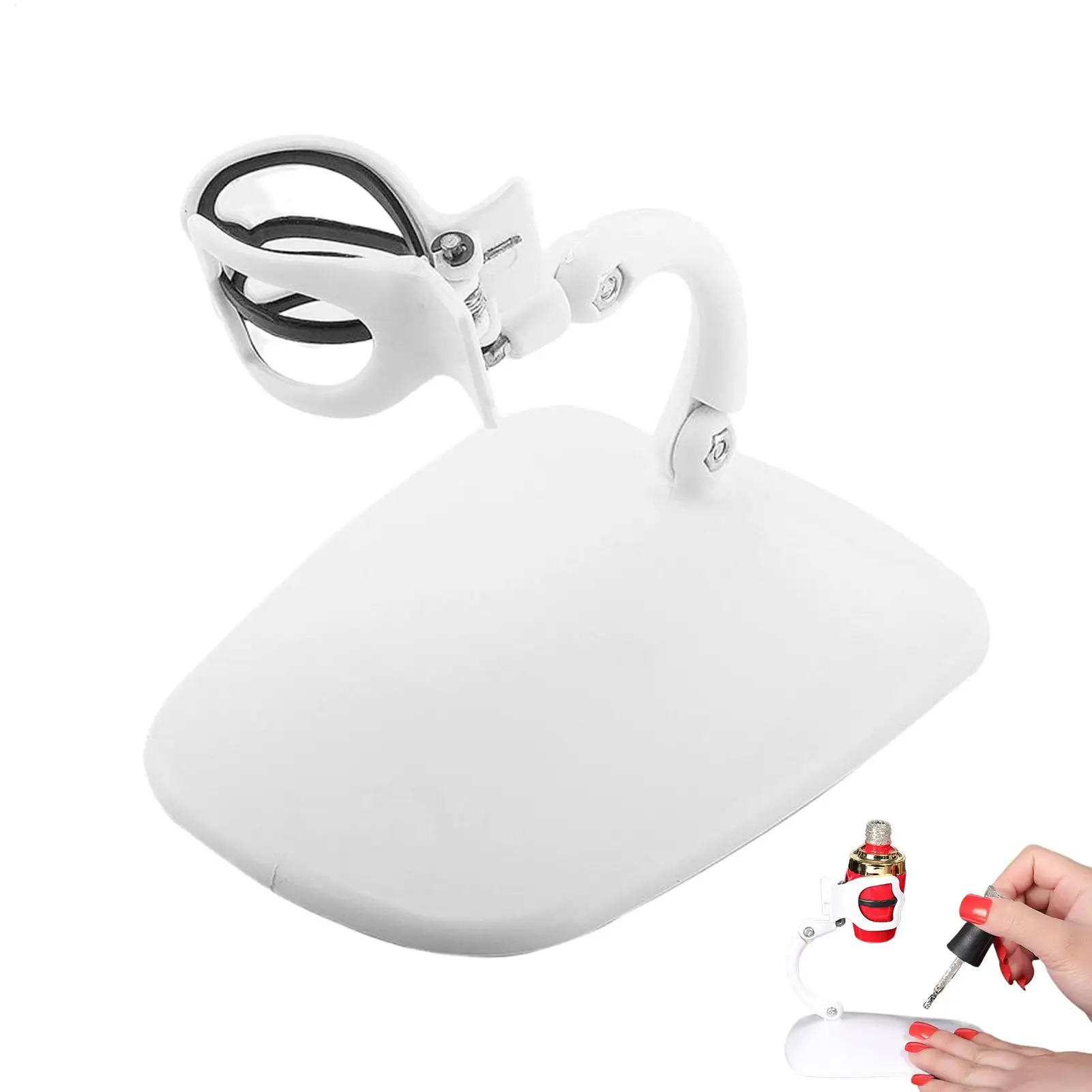 

Держатель для лака для ногтей, подставка для дисплея, фиксирующий зажим, регулируемый держатель для гель-лака для ногтей, органайзер для красоты, женщин, девочек, домашний маникюр