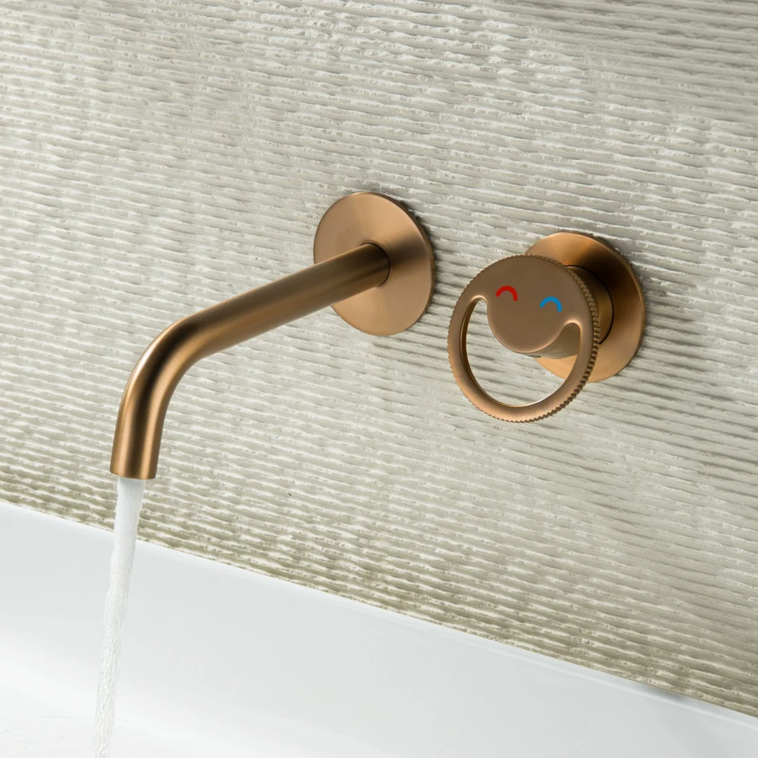 

Смеситель для раковины из матового золота, смеситель для ванной из матового розового золота, встраиваемый серый смеситель для раковины, комбинированный смеситель Blanoir