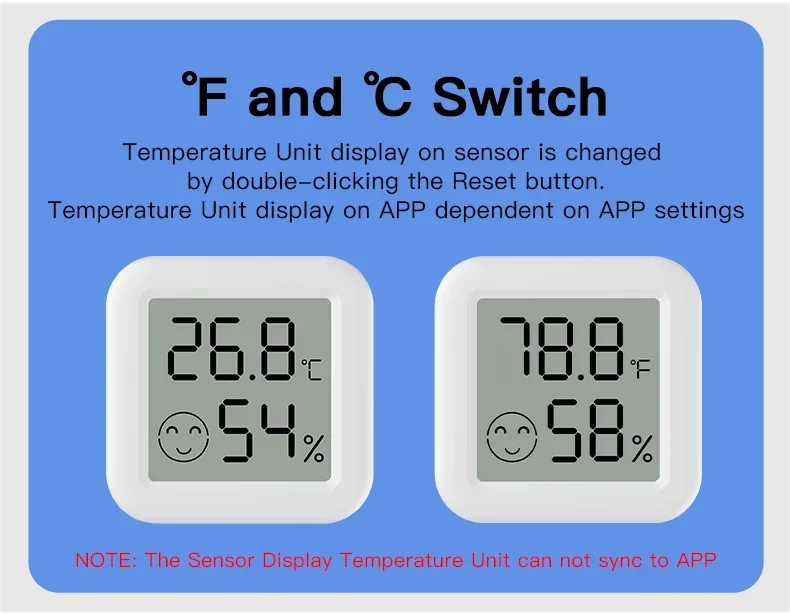 Zigbee Mini Temperatur- und Feuchtigkeitssensor / Intelligentes Thermometer – Unterstützt SmartLife, Yandex und Alexa – Detail 7