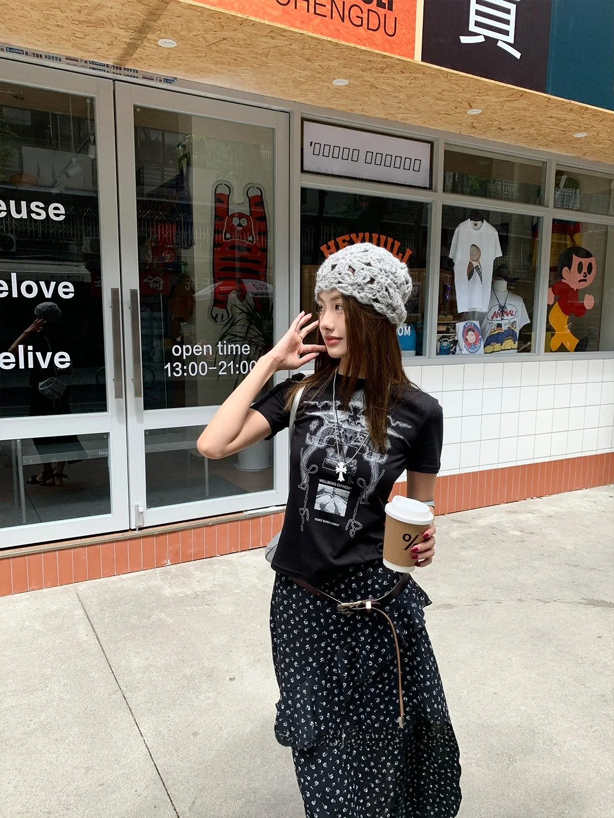 

Удобная женская футболка Slim Fit с коротким рукавом, американский стиль, с принтом, модная, универсальная, летняя новинка