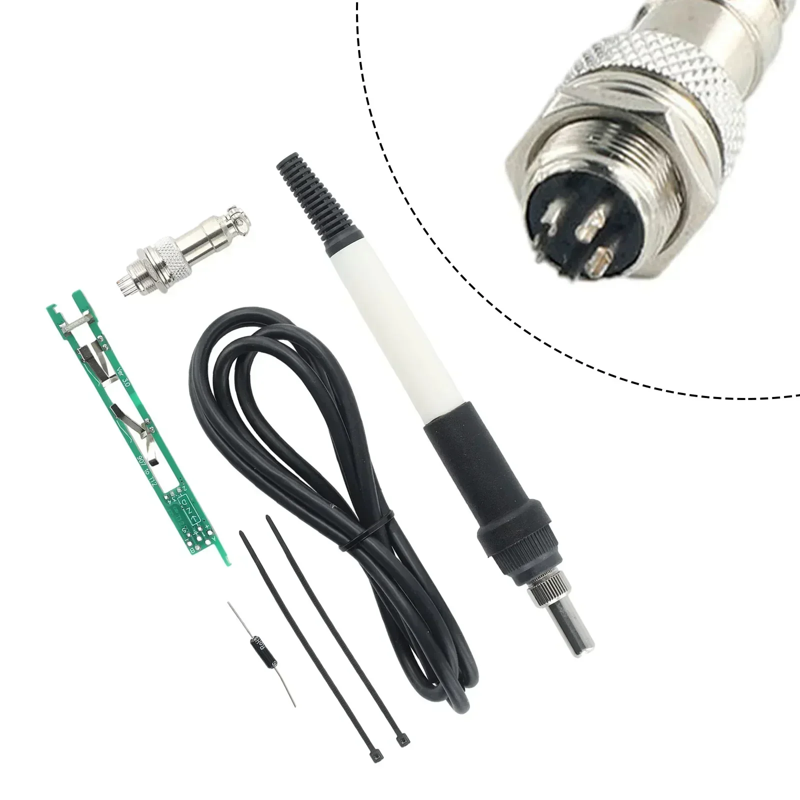 

Easy To Install Easy To Use Practical Components Handle Kit Handle 907 Turn T12 Metal Processing Soldering Iron