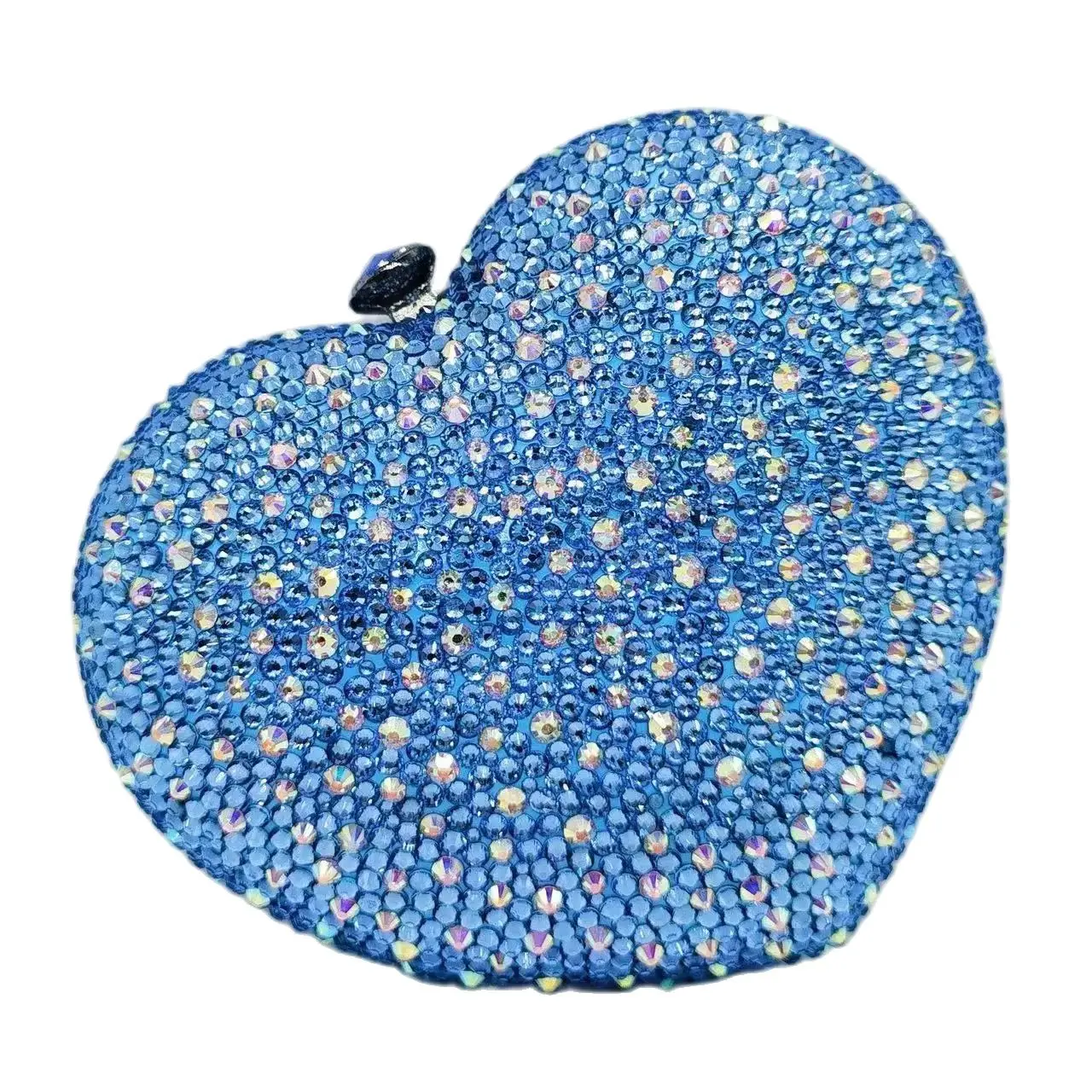 

Glitter Shiny Rhinestones Diamond Evening Bag Luxury Heart-Shaped Handbag Wedding Party Clutch Purse Women Shoulder Bag Mini Bag