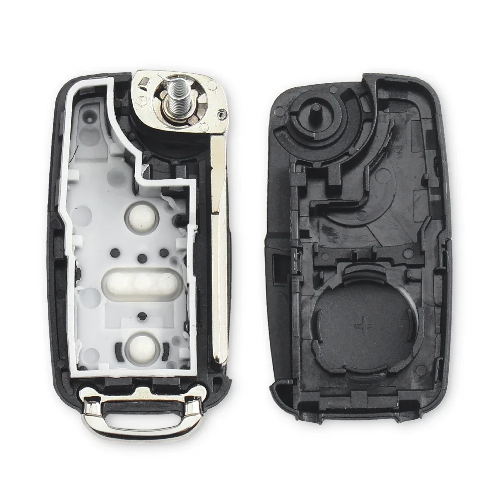 KEYYOU 5K0837202AD Key Case Shell dla VW Volkswagen Skoda Octavia Golf Mk6 Tiguan Polo Passat CC SEAT wymiana 2/3 przyciski