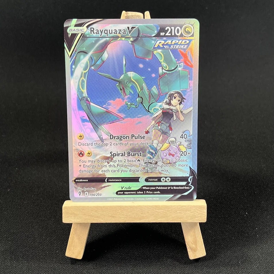 

Miniso Pokémon TCG Holo VSTAR/VMAX Rare Cards + Free Sleeves - ASR/EVS/LOR Series