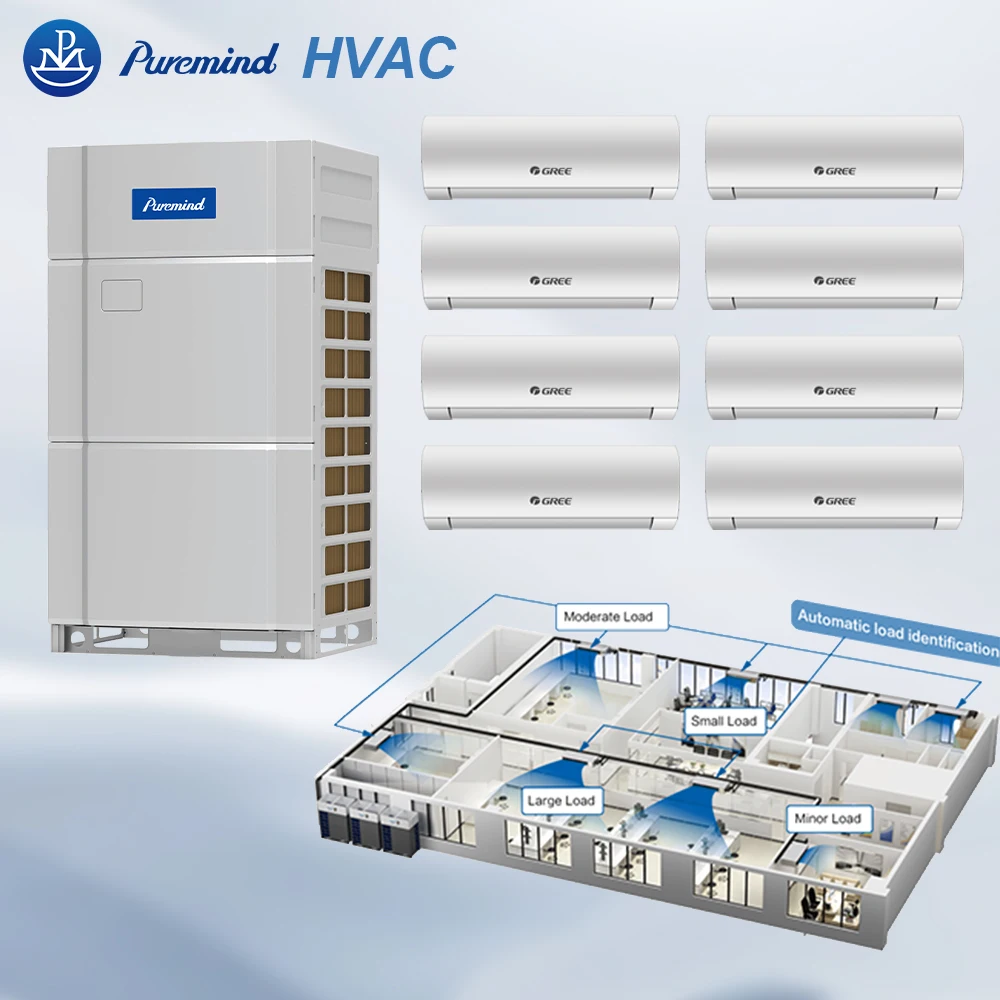 High Power VRF System Multi Split Air Conditioner Outdoor Unit DC Inverter Cooling Heating HVAC Central AC Units Commercial