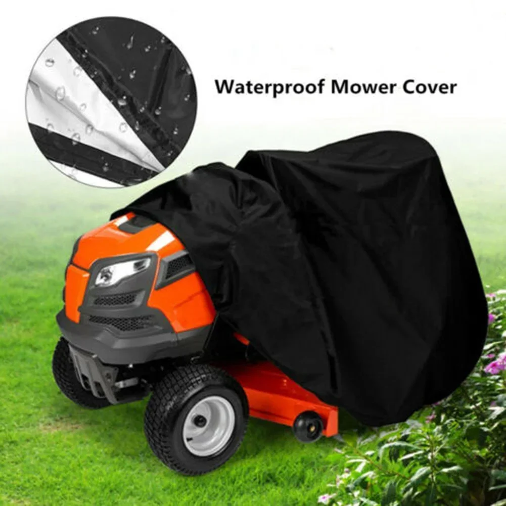 Lawn Tractor Mower Cover Weather Waterproof UV Protection 54.6 X 25.74 X 35.49in For John Deer Riding Lawn Power Tool Accessory