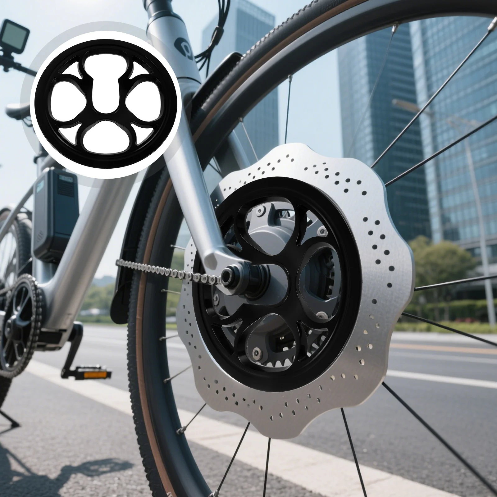 

3pcs Bicycle Sprocket Mountain Bike Chainring Cover Lightweight Plastic Protector For Road Mountain Bikes 48T 4-Bolt Crankset