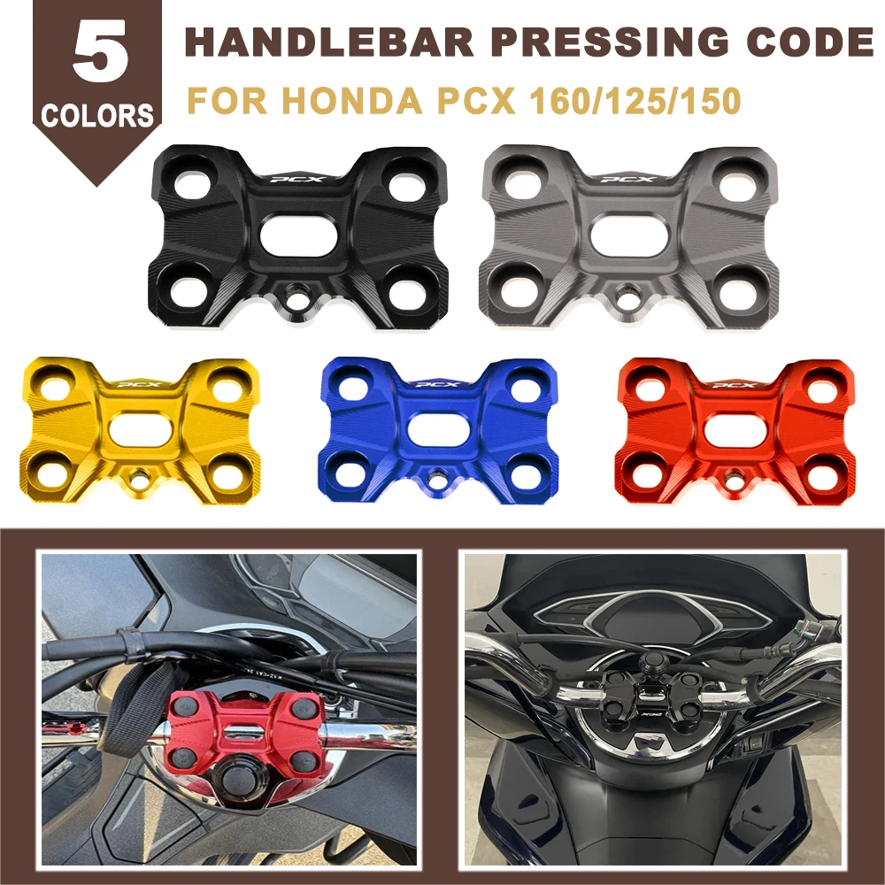 

Motorcycle CNC Handle Pressing Code Handlebar Riser Clamp Extend Adapter Bracket For HONDA PCX160 PCX125 PCX150 PCX 160 125 150